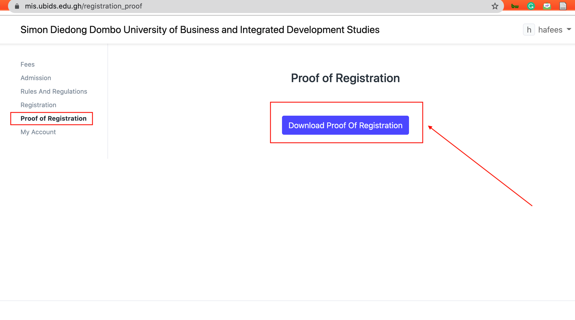 Download Proof of Registration